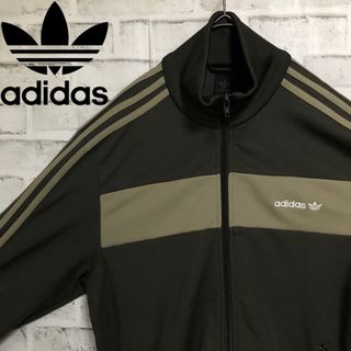 オリジナルス(Originals（adidas）)の希少カーキXL⭐️adidasトラックジャケット 刺繍トレファイルvintage(ジャージ)