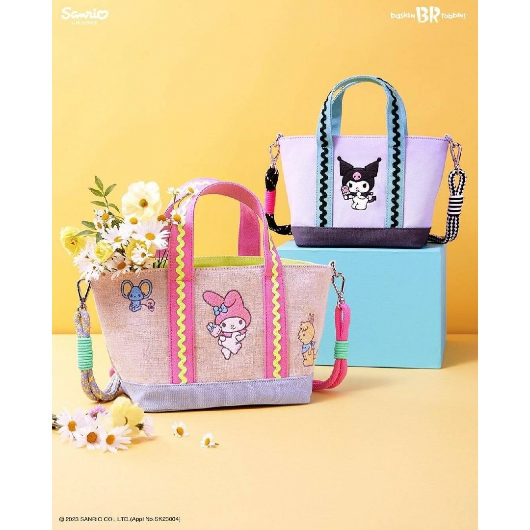 韓国限定 サンリオ マイメロディ サーティワン VIENandLITHO バッグ レディースのバッグ(トートバッグ)の商品写真
