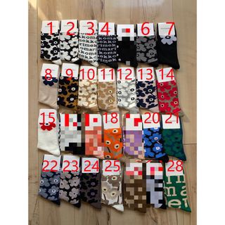 マリメッコ(marimekko)のふくちゃん様専用　2,4,6,7,10,21の　6足(ソックス)