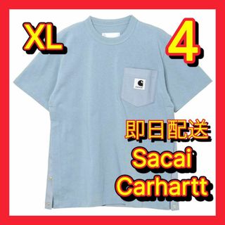 新品sacai×CarharttWIP T-shirt /BLUE サイズ1 S