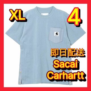 サカイ(sacai)のサイズ 4 SACAI Carhartt WIP Tシャツ 直営限定カラー(Tシャツ/カットソー(半袖/袖なし))