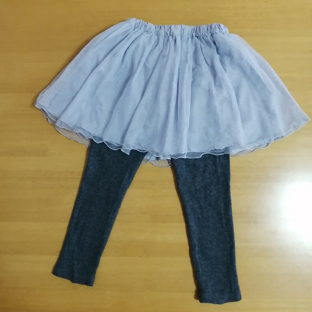 anyFAM(エニィファム)のエニィファム チュールスカッツ 110 ラベンダー リボン キッズ/ベビー/マタニティのキッズ服女の子用(90cm~)(スカート)の商品写真