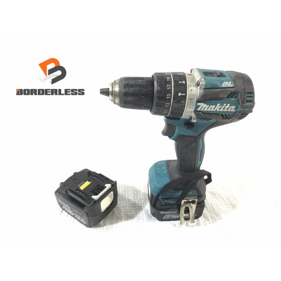 ☆品☆ makita マキタ 14.4V 充電式震動ドライバドリル HP474D バッテリー(BL1460B)2個付き 78408自動車/バイク