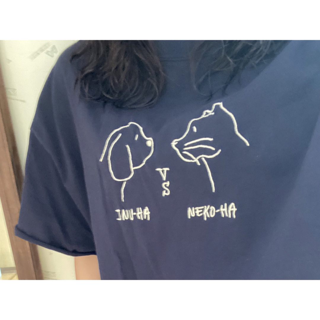 Design Tshirts Store graniph(グラニフ)の【セール！】 グラニフ / ネコハイヌハ Tシャツ レディースのトップス(Tシャツ(半袖/袖なし))の商品写真