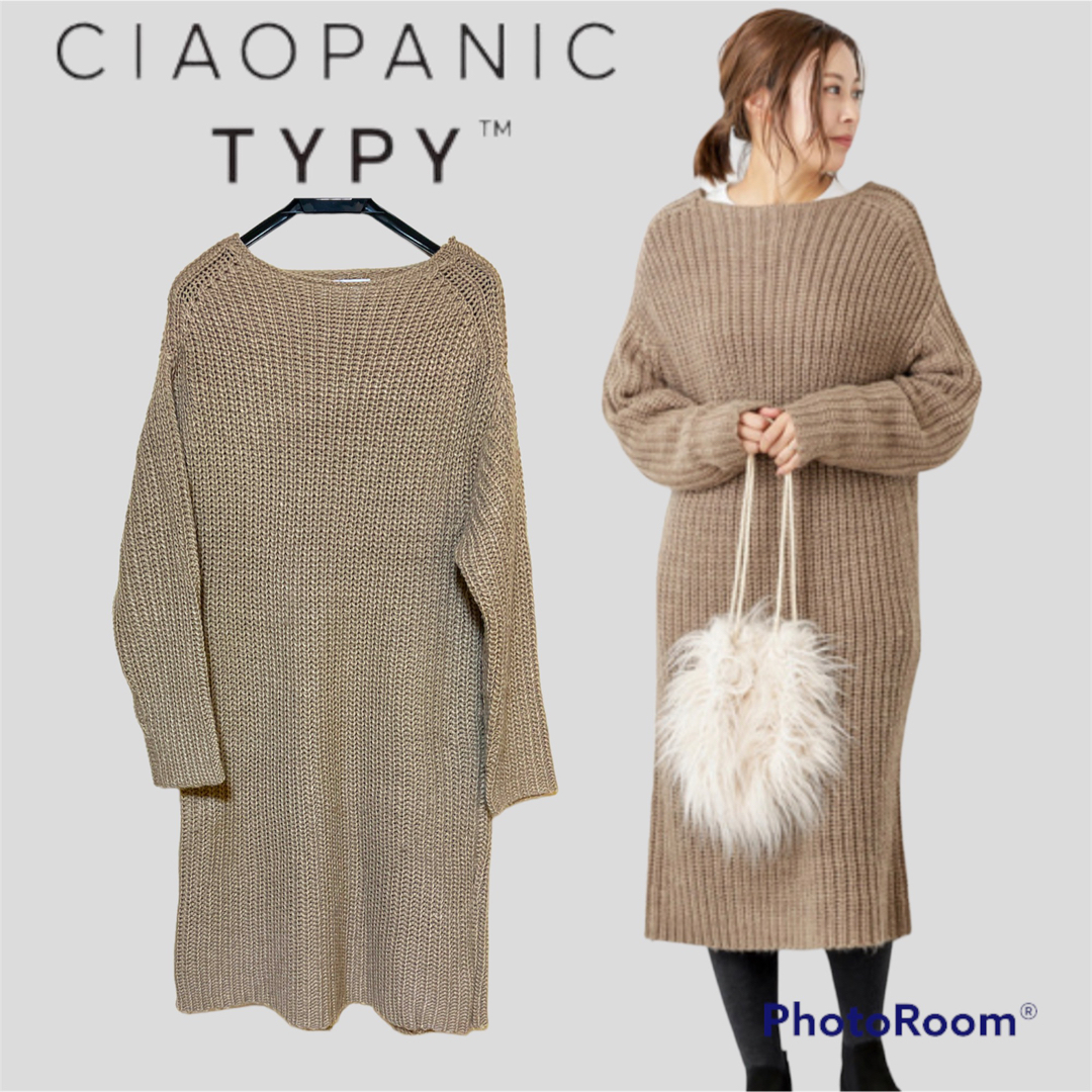 CIAOPANIC TYPY(チャオパニックティピー)のCIAOPANIC TYPY/チャオパニックティピー☻ニットワンピース レディースのワンピース(ひざ丈ワンピース)の商品写真