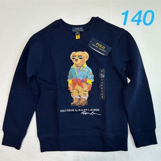 新作◇ラルフローレン ポロベアフリーススウェットシャツ ネイビー 4T/110-