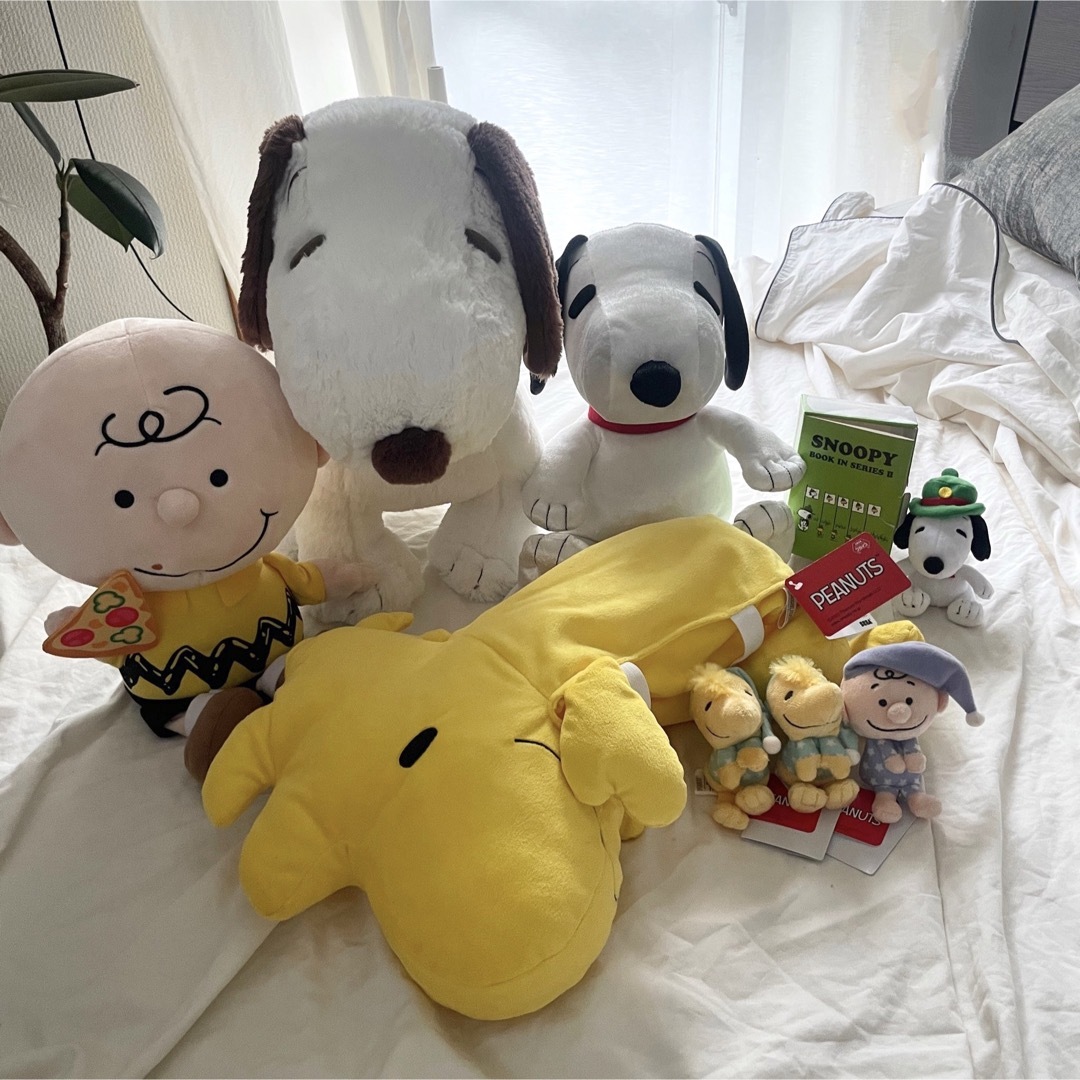 SNOOPY(スヌーピー)の最終値下げ PEANUTS スヌーピー ぬいぐるみ まとめ売り チャーリー エンタメ/ホビーのおもちゃ/ぬいぐるみ(キャラクターグッズ)の商品写真