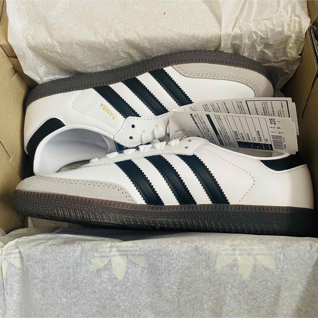 adidas - 23.5cm adidas SAMBA OG ホワイトの通販 by mobbster's shop