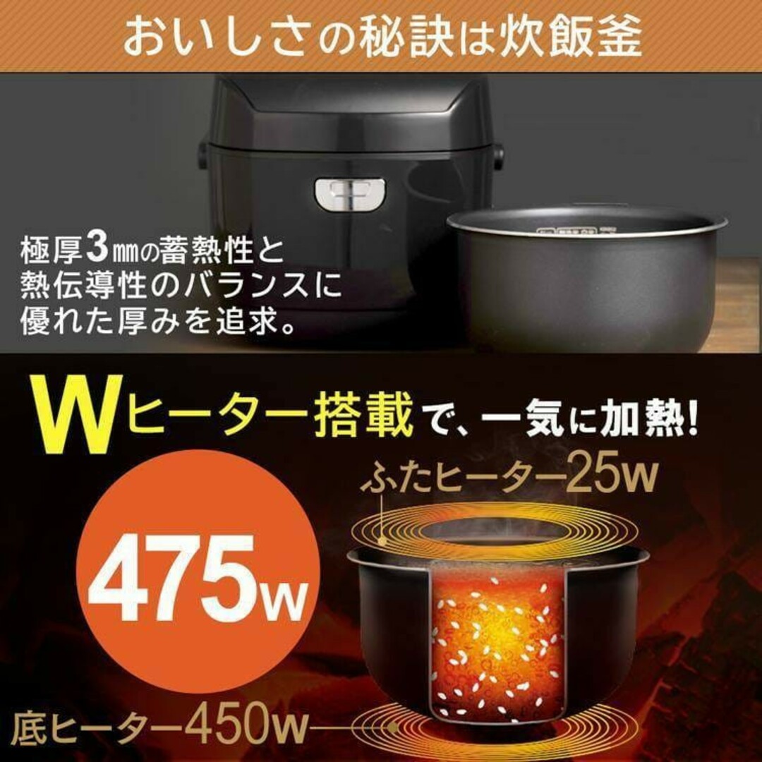 炊飯器22年製アイリスオーヤマ