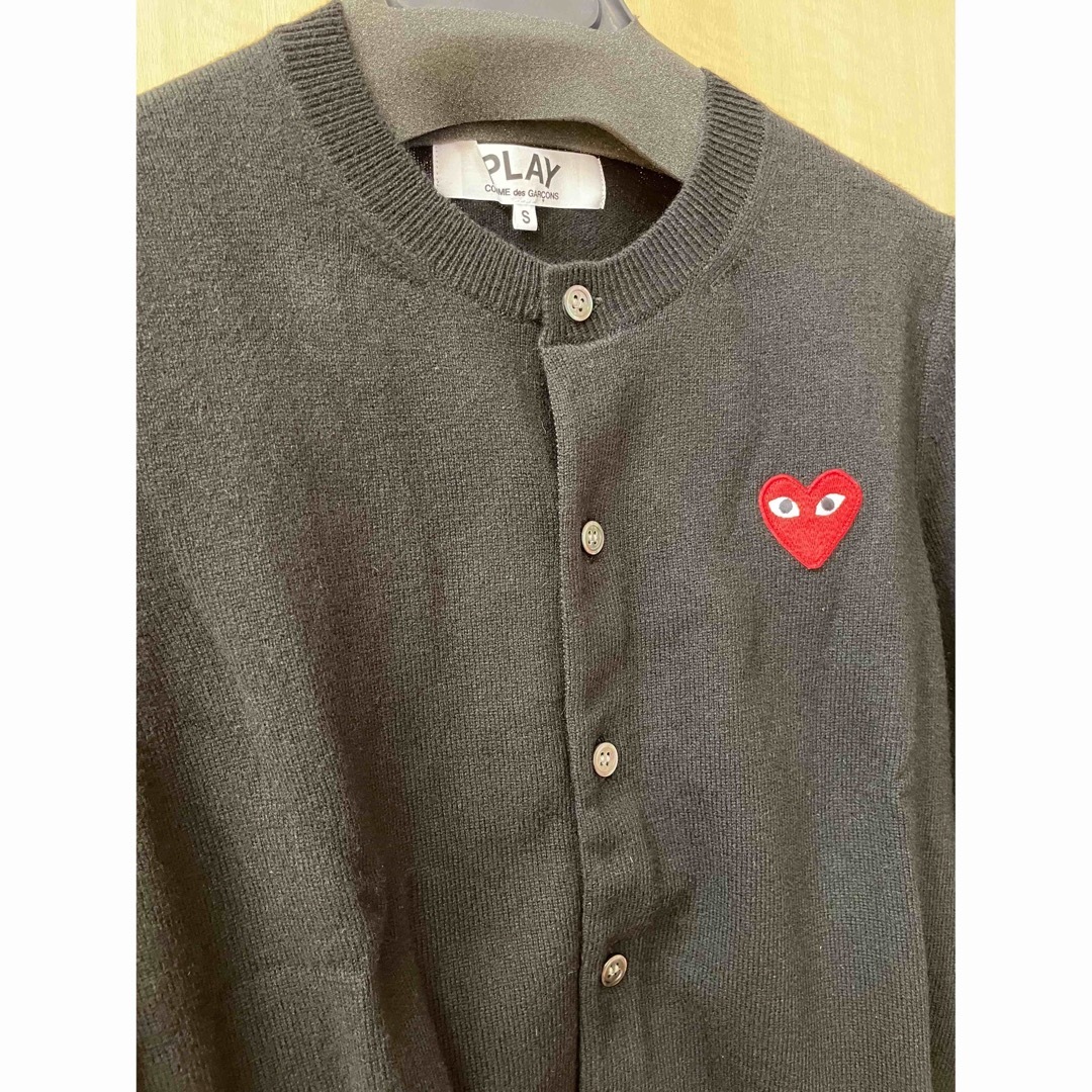 PLAY COMME des GARCONS カーディガン 双心 長袖 Sサイズ