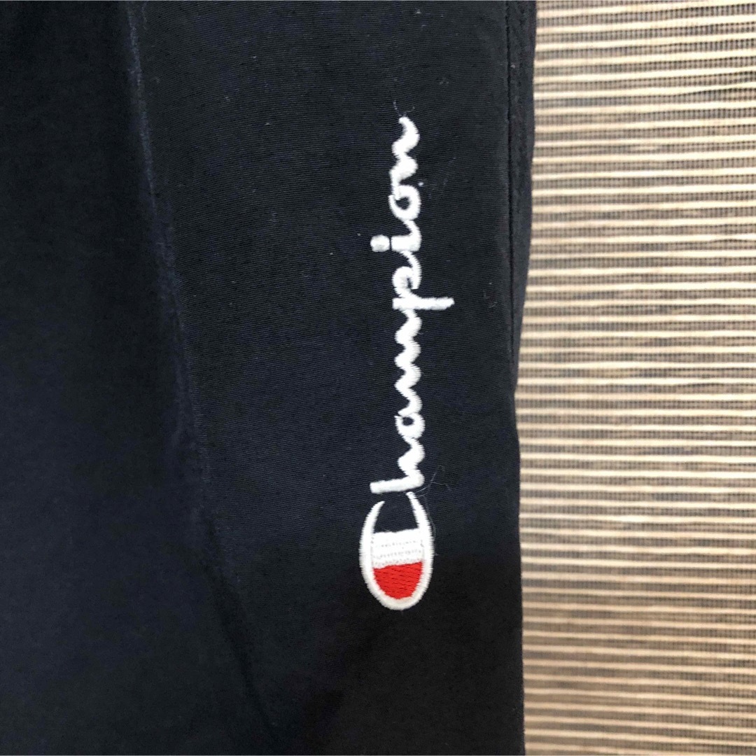 【チャンピオン】ナイロンパンツ 刺繍 黒 ボトムス ワンポイントロゴ15