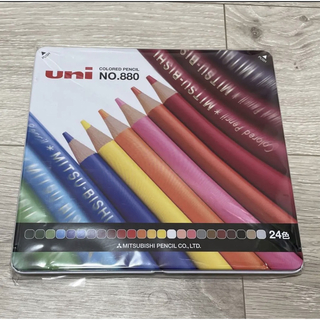 uni 色鉛筆 24色 NO.880【新品未使用品】(色鉛筆)