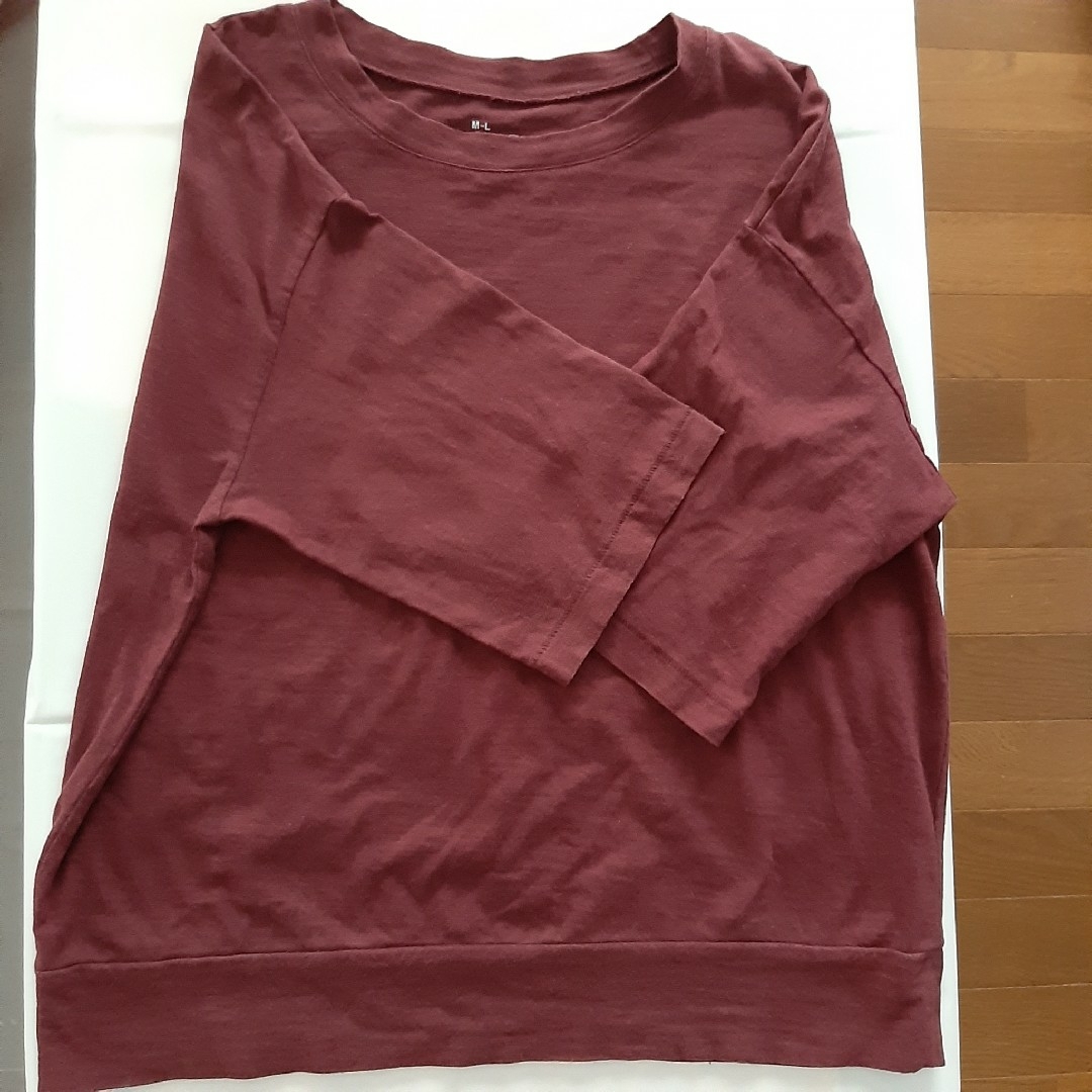 MUJI (無印良品)(ムジルシリョウヒン)の無印良品　Tシャツ　M-L レディースのトップス(Tシャツ(半袖/袖なし))の商品写真