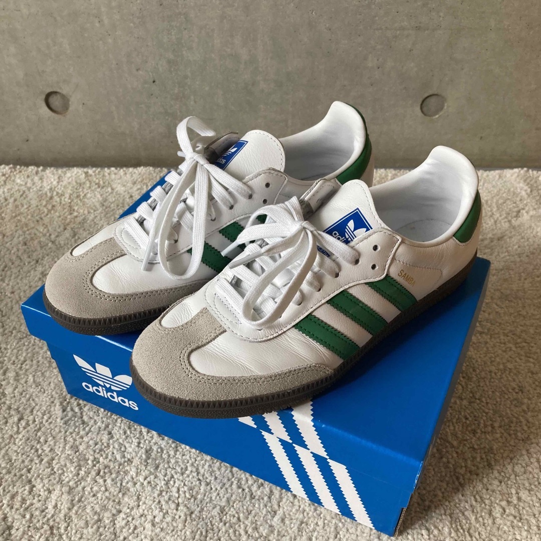 24cm Adidas Samba OG Cloud White サンバ