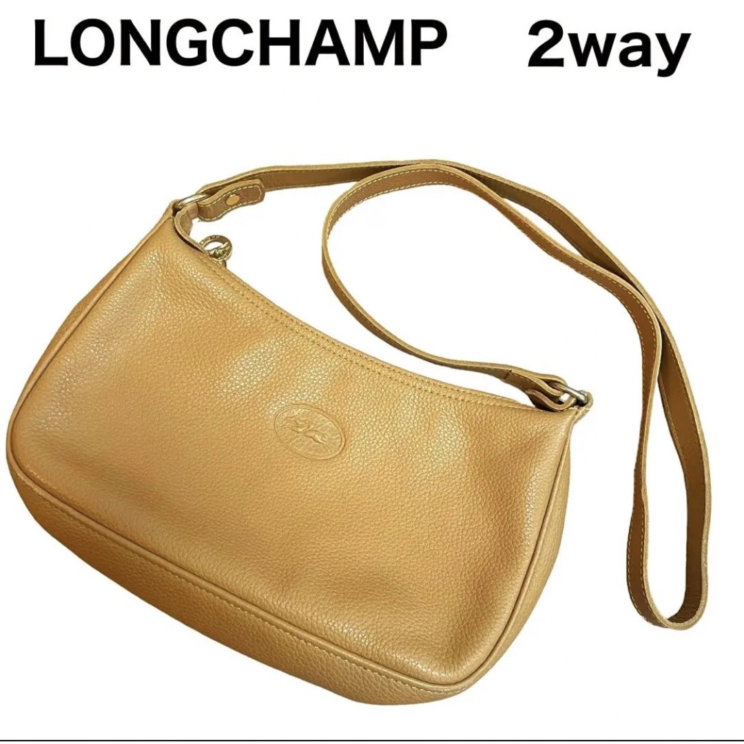 LONGCHAMP - 美品 LONGCHAMP ショルダーバッグ 2way ポシェット クロス