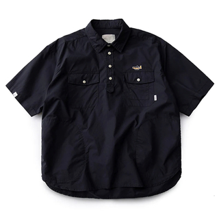 刺繍入り半袖ワークシャツ 　 Dポケット付き　karaku(Tシャツ/カットソー(半袖/袖なし))