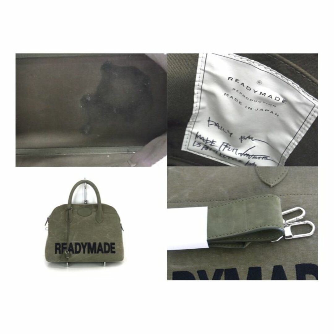 READYMADE(レディメイド)のレディメイド READY MADE ■ 【 Daily Bag S RE-CO-KH-00-00-64 】 ロゴ 刺繍 再構築 デイリーバック ハンドバック メンズのバッグ(ボストンバッグ)の商品写真