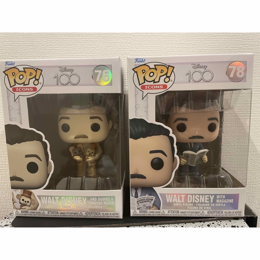 Disney(ディズニー)のFUNKO POP! ウォルト・ディズニー　マガジン　ディズニー100周年版 エンタメ/ホビーのおもちゃ/ぬいぐるみ(キャラクターグッズ)の商品写真