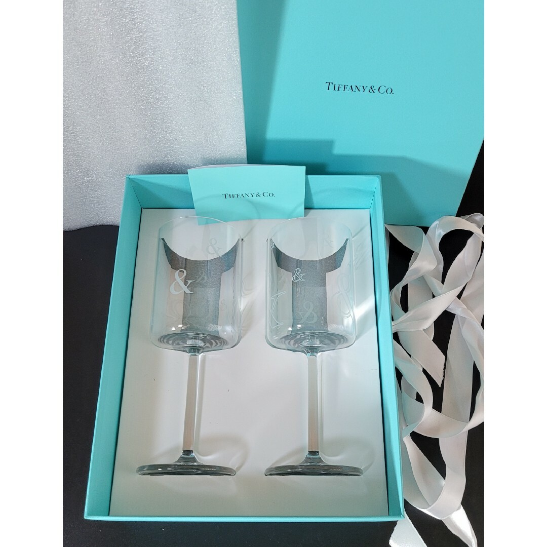 ティファニー Tiffany シャンパングラス ワイングラス ペア 2客セット