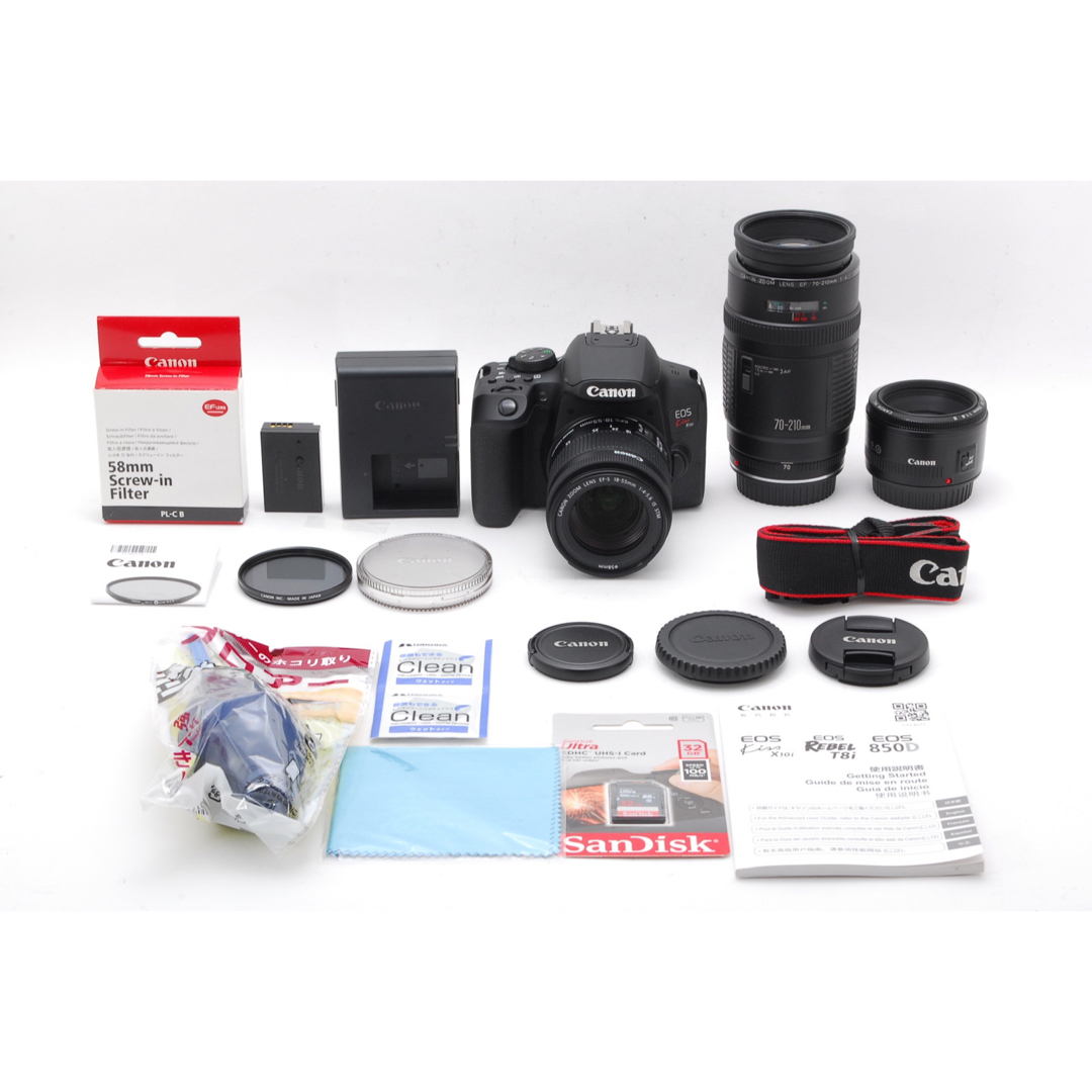 トリプルレンズ、状態◎の超極上品❣️Canon EOS kiss X10i-