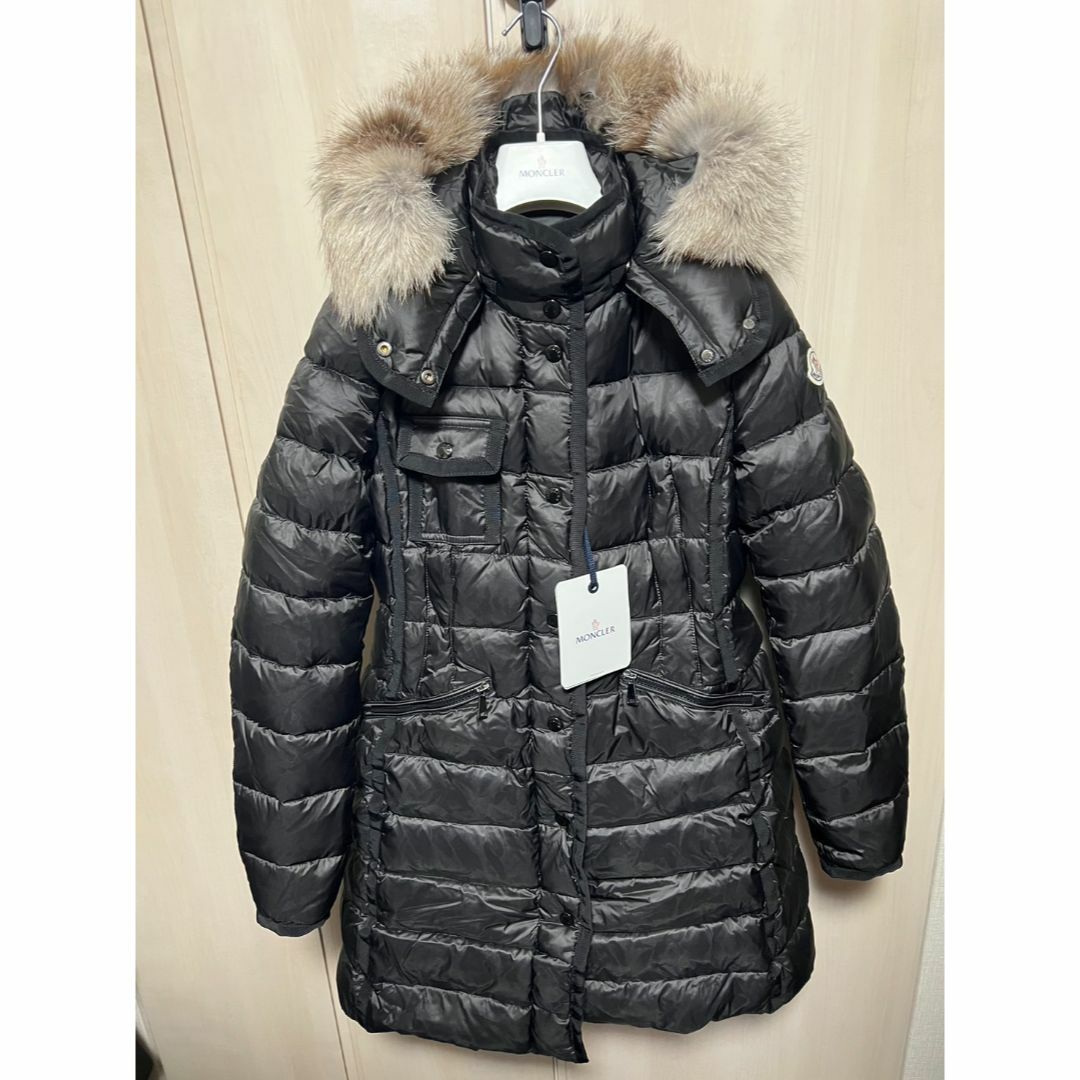 MONCLER HERMIFUR フォックスファー ダウンジャケット 2 黒 M