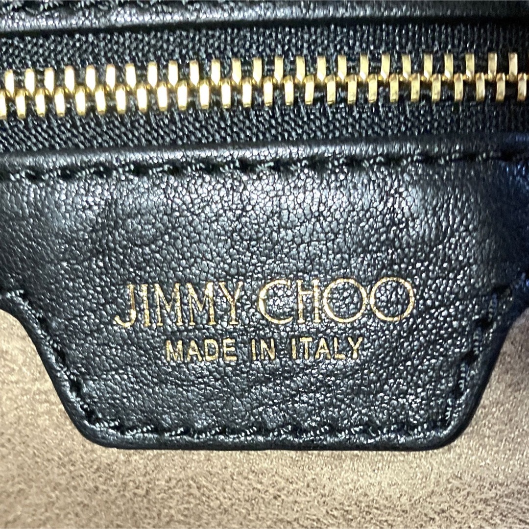 【良品】JIMMY CHOO SOFIA/M BLACK 3色スタートートバッグ