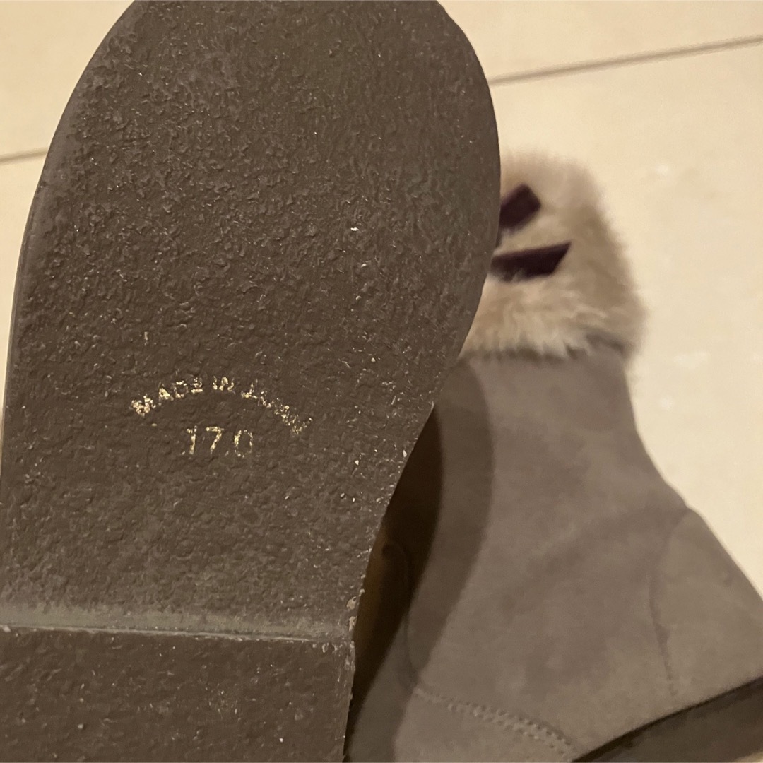 mikihouse(ミキハウス)のミキハウス ファー ブーツ (17cm) キッズ/ベビー/マタニティのキッズ靴/シューズ(15cm~)(ブーツ)の商品写真