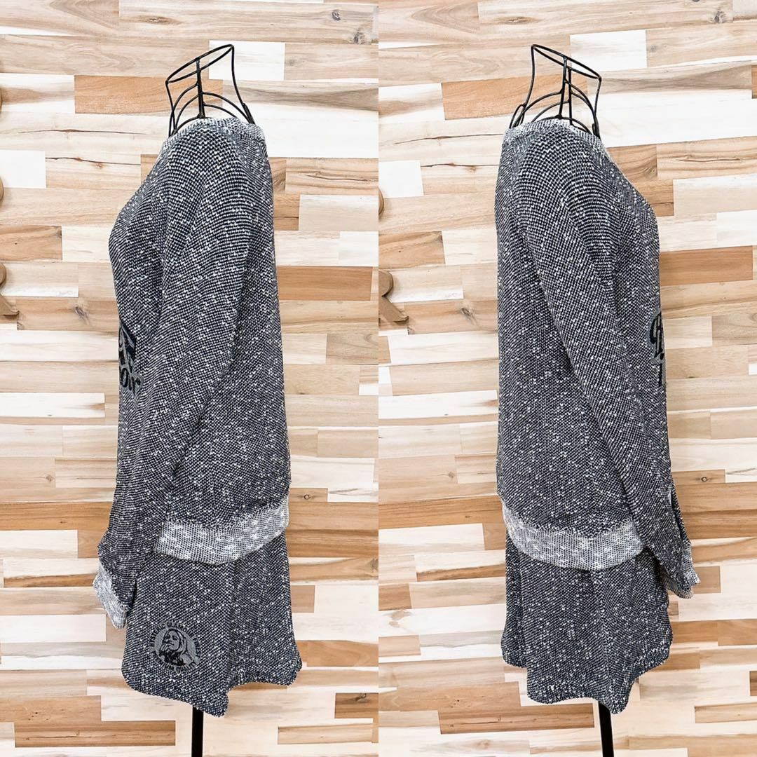 【ヒステリックグラマー】ニット トップス×スカート セットアップ ガール 黒×白