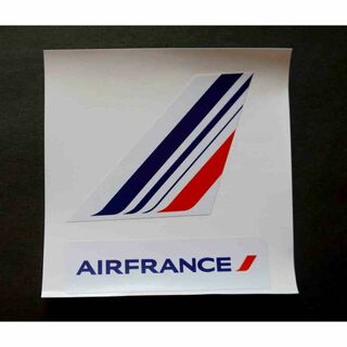 紺白赤FR２枚セット■エールフランス航空Air Franceステッカー■海外旅行(印刷物)