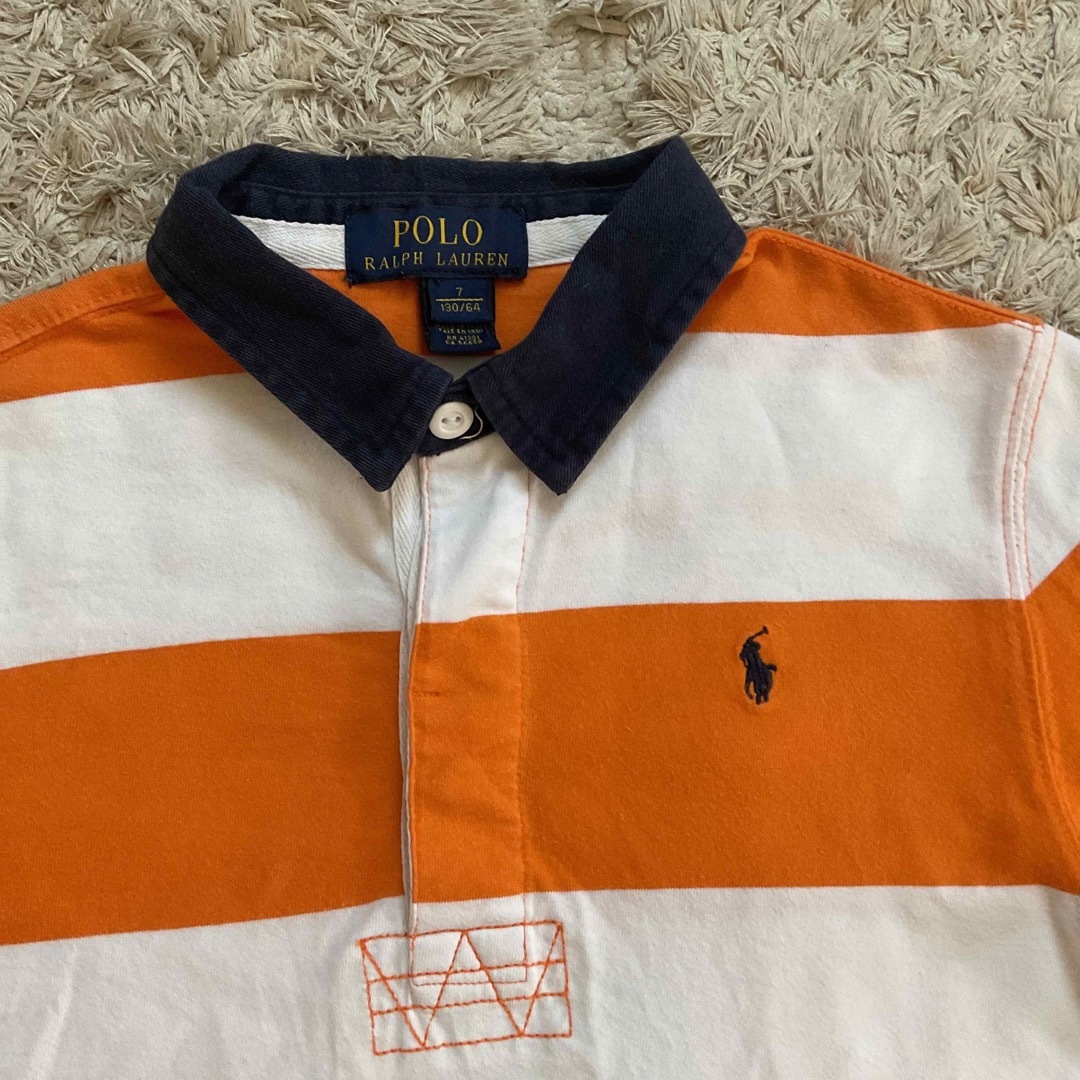 POLO RALPH LAUREN(ポロラルフローレン)のポロラルフローレン ポロシャツ 長袖 130 キッズ/ベビー/マタニティのキッズ服男の子用(90cm~)(Tシャツ/カットソー)の商品写真