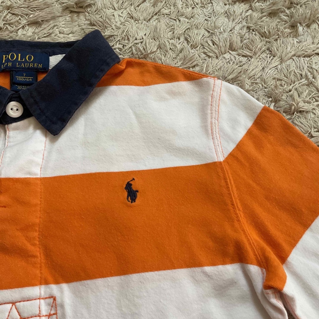 POLO RALPH LAUREN(ポロラルフローレン)のポロラルフローレン ポロシャツ 長袖 130 キッズ/ベビー/マタニティのキッズ服男の子用(90cm~)(Tシャツ/カットソー)の商品写真