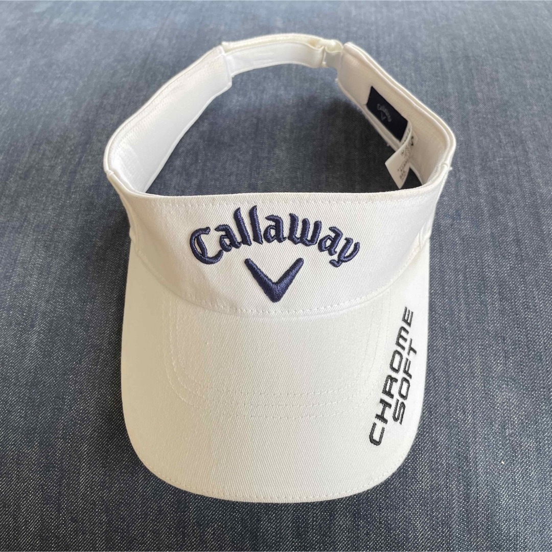 Callaway(キャロウェイ)の【美品】Callaway サンバイザー キャロウェイ スポーツ/アウトドアのゴルフ(ウエア)の商品写真