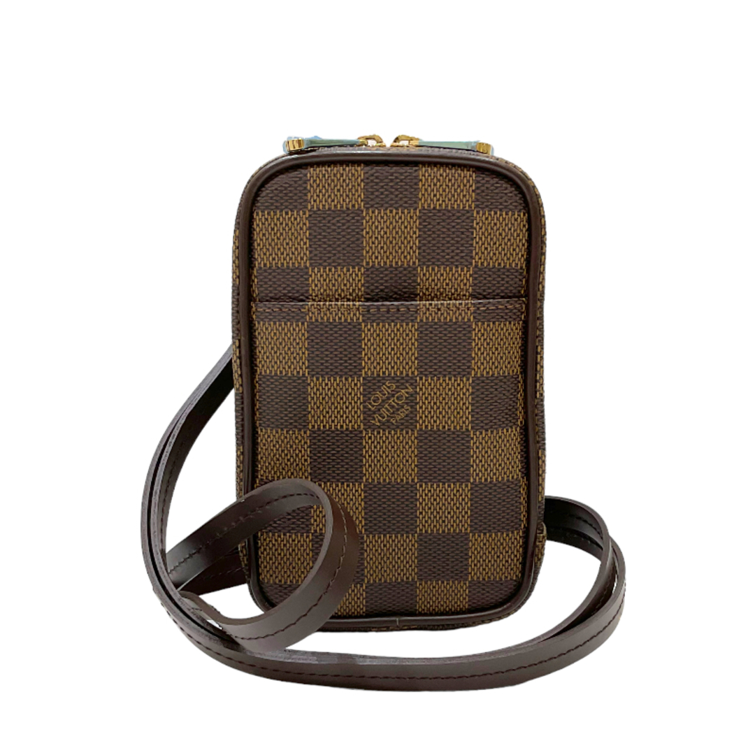 ルイ・ヴィトン LOUIS VUITTON エテュイ・オカピPM N61738 エベヌ ダミエ・キャンバス デジカメケース ポシェット