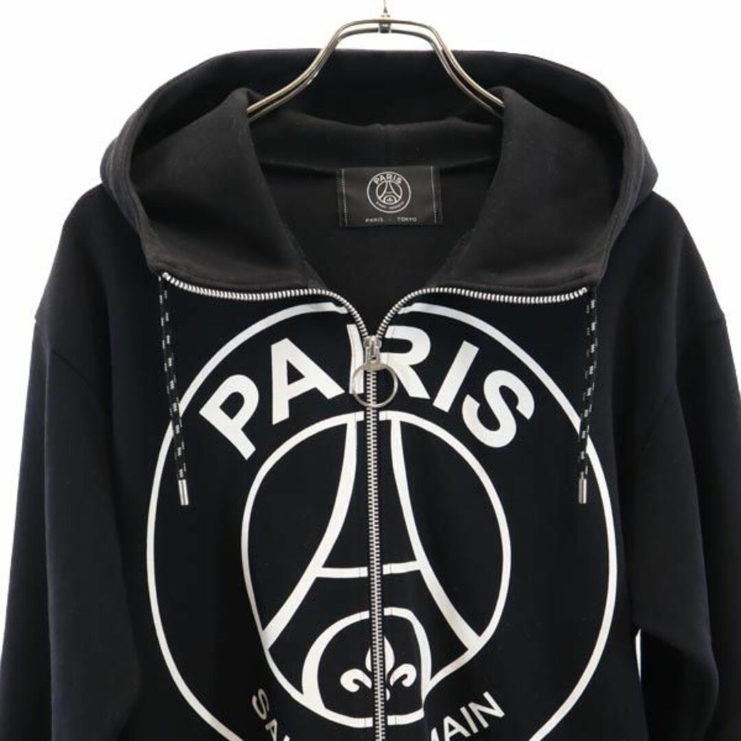 希少 美品]paris saint-germain ビックロゴ ジップパーカー-