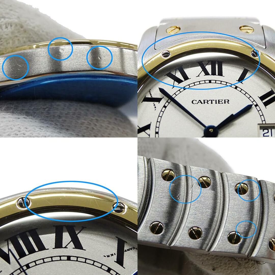 カルティエ Cartier 時計 ボーイズ ブランド マスト21 ヴァンティアン クオーツ QZ ステンレス SS ゴールド YG 1330 コンビ 磨き済み