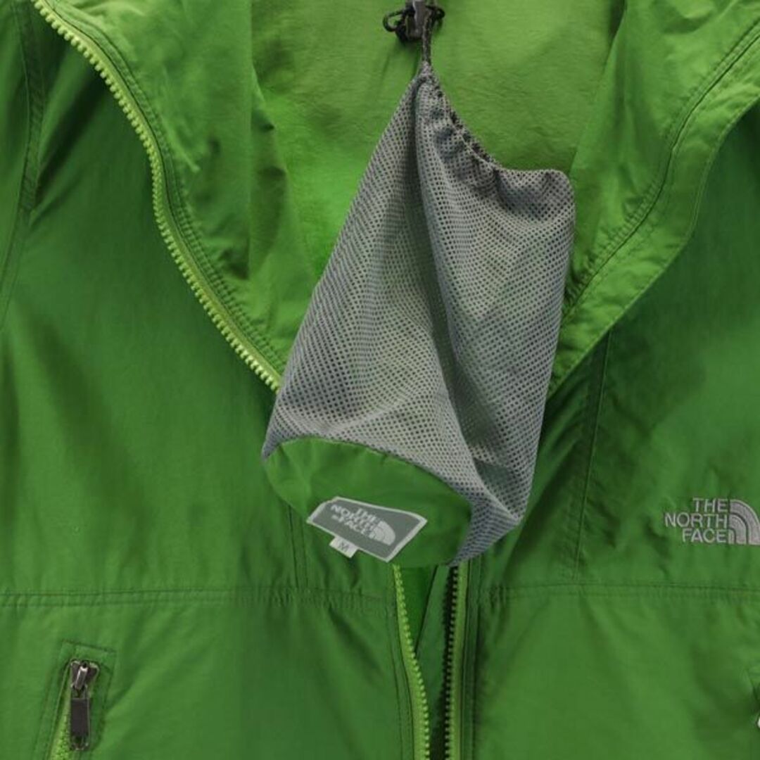 ザノースフェイス NPW16970 ナイロンジャケット M グリーン THE NORTH FACE アウトドア フード 収納袋付き レディース  【中古】 【230923】