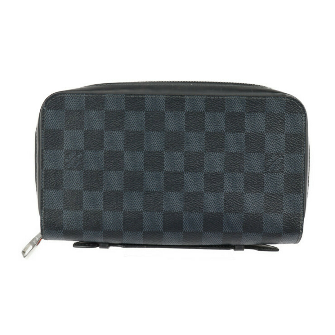 LOUIS VUITTON ルイ ヴィトン ダミエコバルト ジッピーXL 長財布 N41590 PVC レザー  ネイビー シルバー金具  ラウンドファスナー トラベルケース ハンドバッグ ビトン 【本物保証】