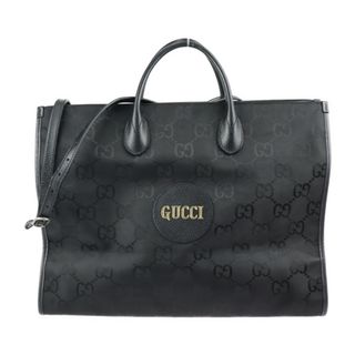 グッチ(Gucci)のGUCCI グッチ GGナイロン Off The Grid オフザグリッド トートバッグ 630353 ナイロン レザー  ブラック   2WAY ショルダーバッグ 【本物保証】(トートバッグ)