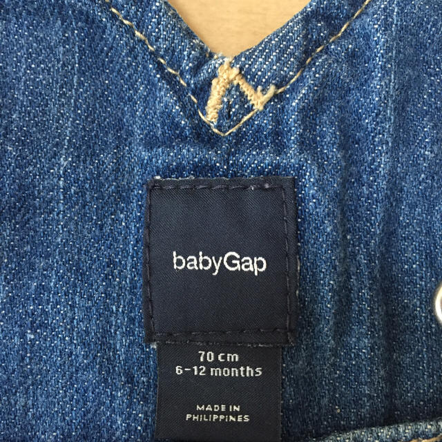 GAP(ギャップ)のギャップ 刺繍入りジャンバースカート キッズ/ベビー/マタニティのベビー服(~85cm)(ワンピース)の商品写真