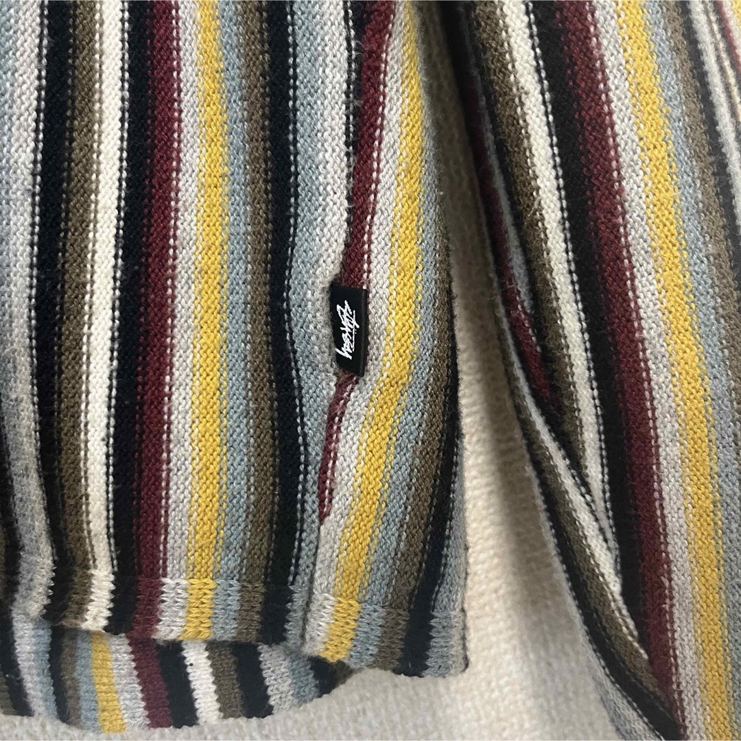 STUSSY - Stussy Stripe Pattern Cardigan Lの通販 by themrlll