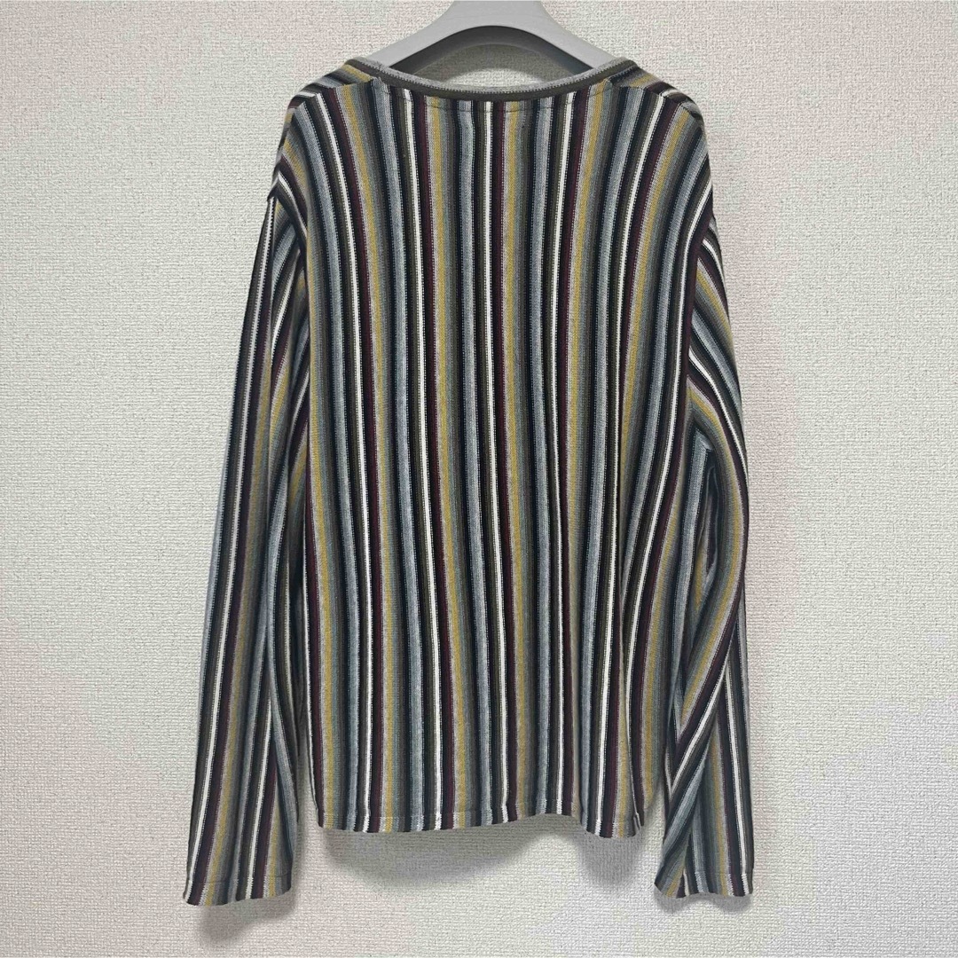 Stussy Stripe Pattern Cardigan L