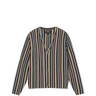 ステューシー(STUSSY)のStussy Stripe Pattern Cardigan L(カーディガン)