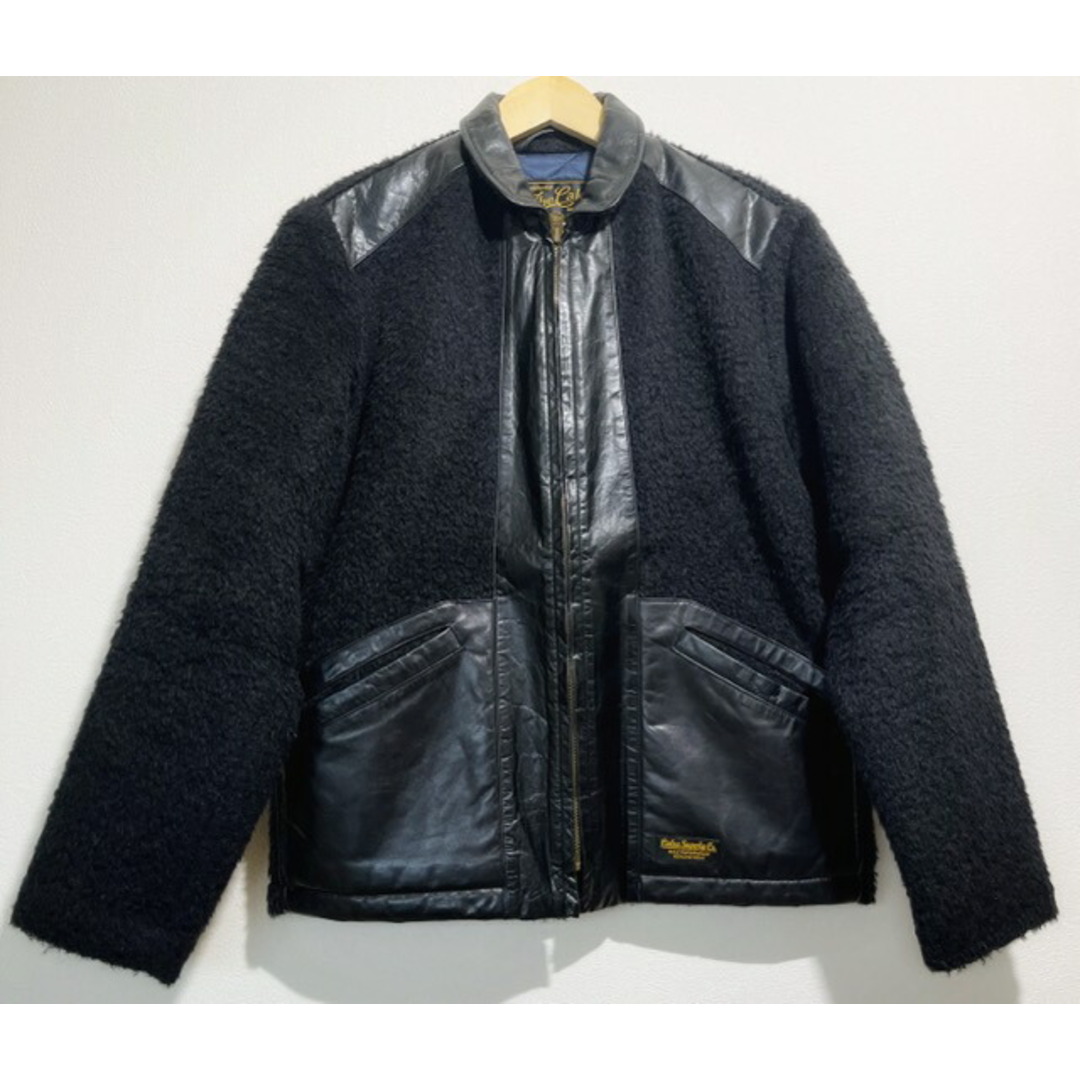 CALEE - CALEE (キャリー) ALPACA SHAGGY LEATHER COMB SPORTS JACKET