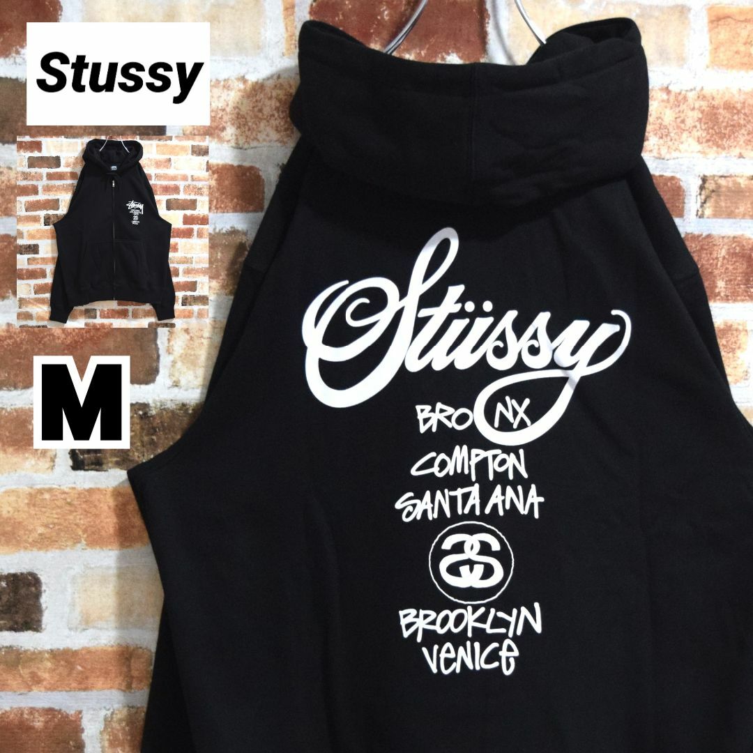 STUSSY - 《ステューシー》正規・新品タグ ワールドツアー ブラック M