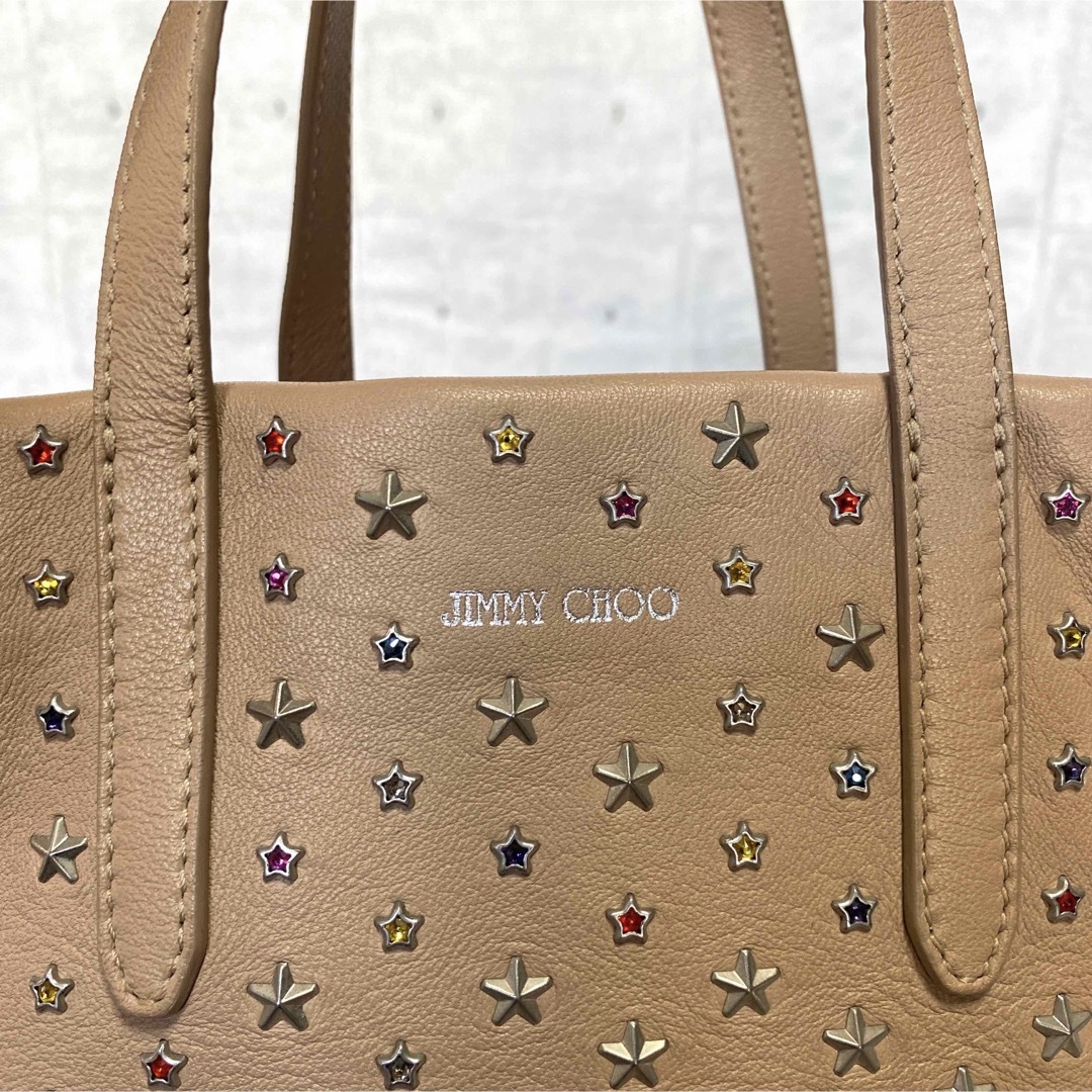 JIMMY CHOO - 美品 JIMMY CHOO MINISARA 6色カラフルスタッズ2WAY