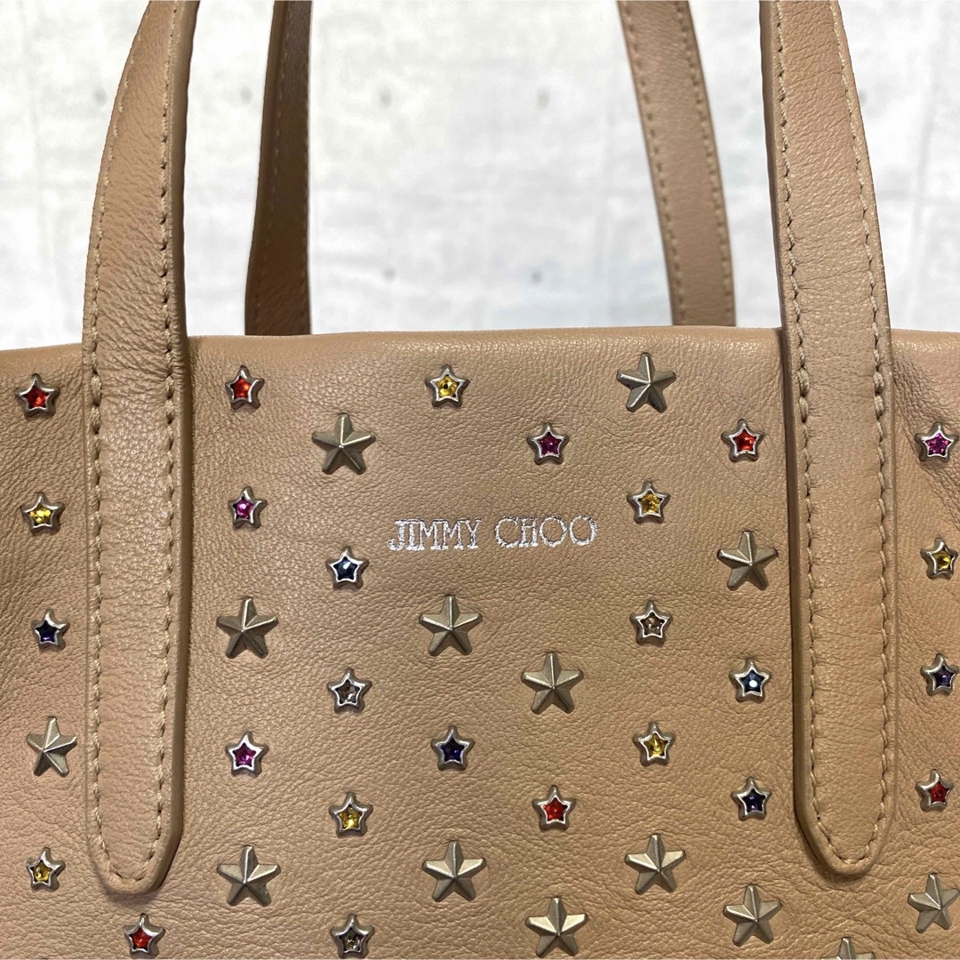 美品 JIMMY CHOO MINISARA ６色カラフルスタッズ2WAYバッグ 7