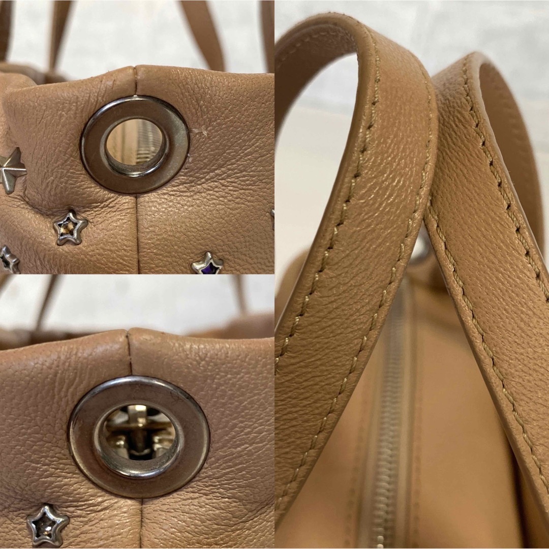 美品 JIMMY CHOO MINISARA ６色カラフルスタッズ2WAYバッグ 6