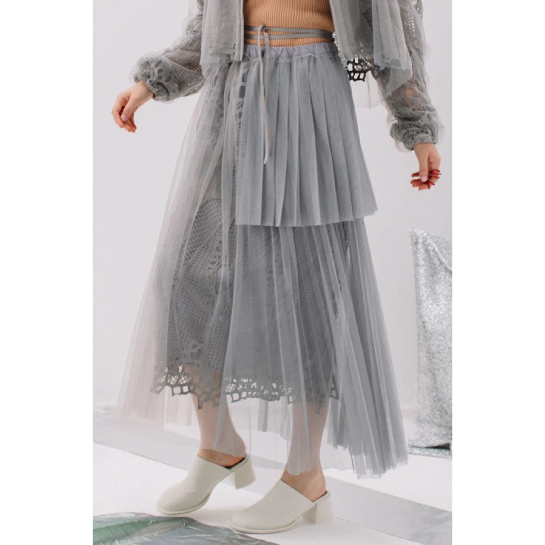 AULA AILA(アウラアイラ)の【新品未使用】AULA AILA黒スカート レディースのスカート(ロングスカート)の商品写真