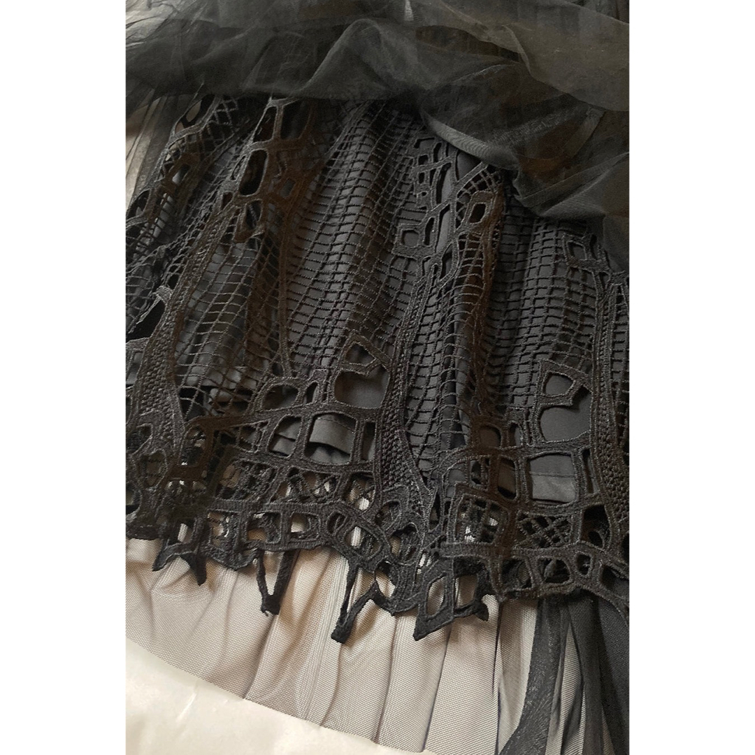 AULA AILA(アウラアイラ)の【新品未使用】AULA AILA黒スカート レディースのスカート(ロングスカート)の商品写真