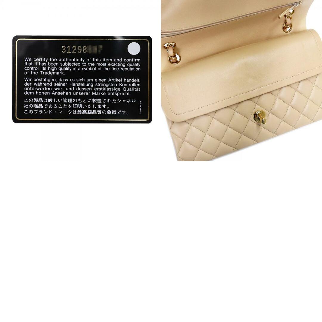 CHANEL(シャネル)のシャネル マトラッセ 25 2way Wフラップ Wチェーン ショルダー ハンドバッグ 斜め掛け ラムスキン レザー ベージュ ゴールド金具 A01112 CHANEL（新品・未使用品） レディースのバッグ(ショルダーバッグ)の商品写真